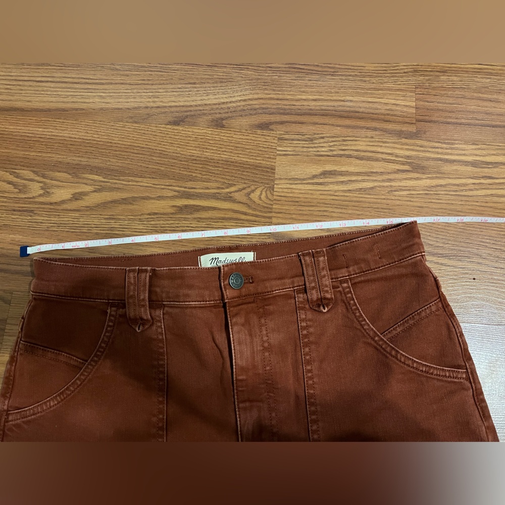 Madewell Rust Red High-Rise bootcut pants - Picture 7 of 8